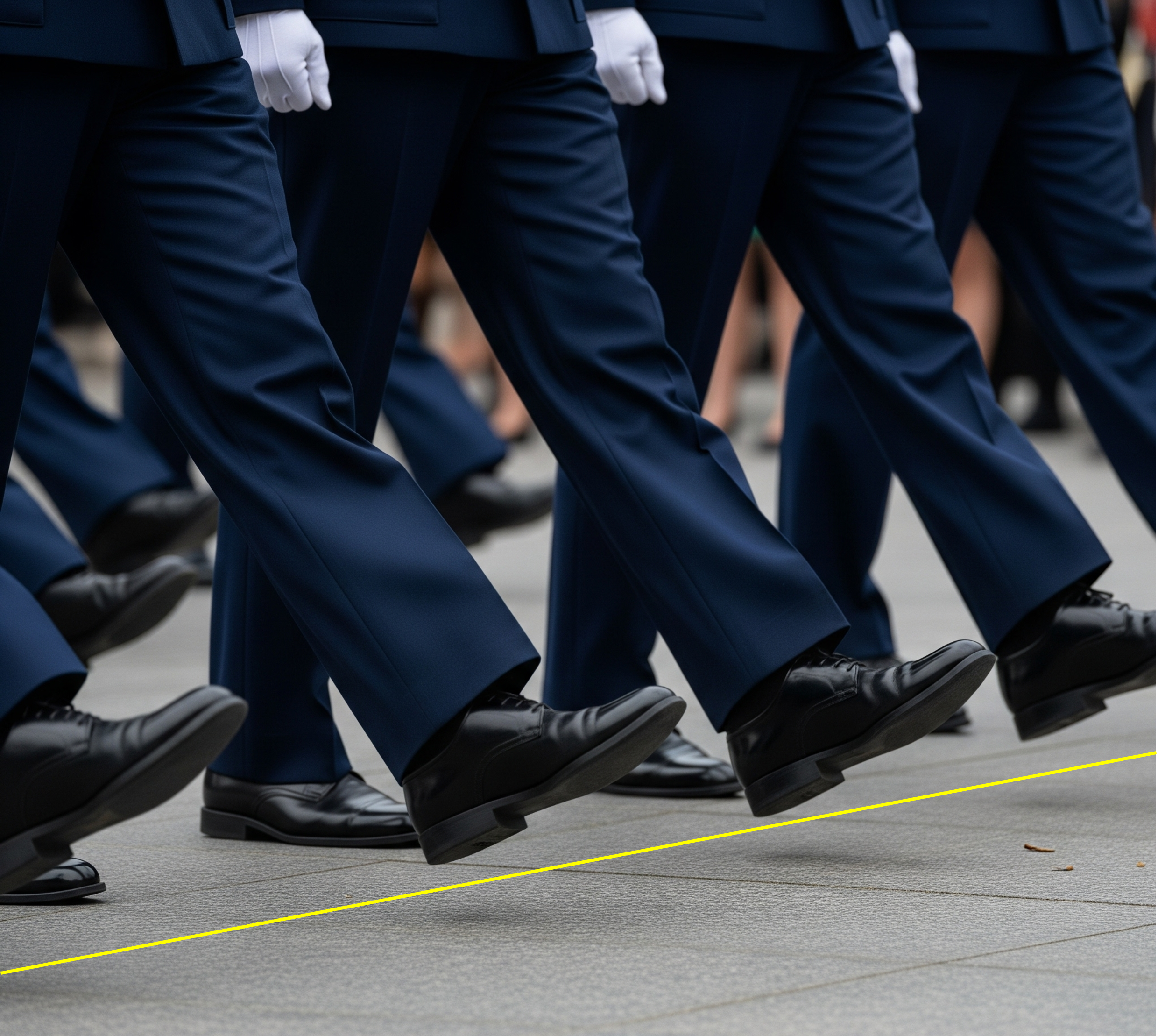 Marching Phasing Gemini Generated Image