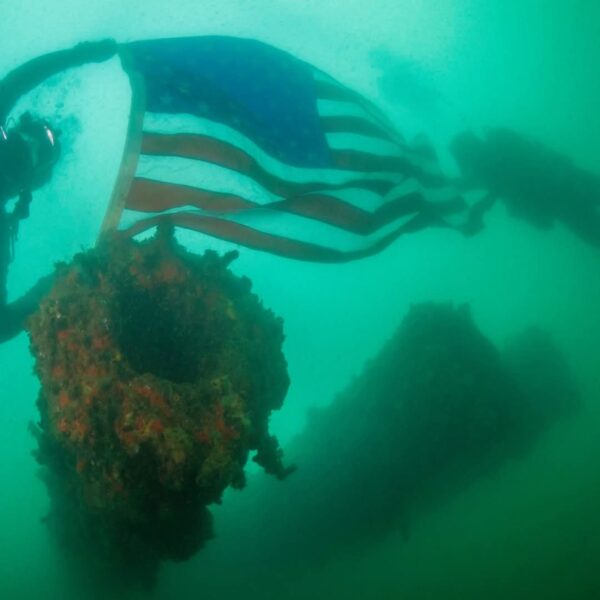 Flag Dishonor Under Water