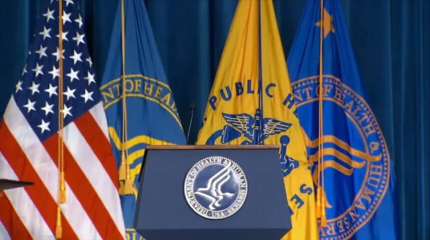 Department of Health Flag Spreader Use is Permissible