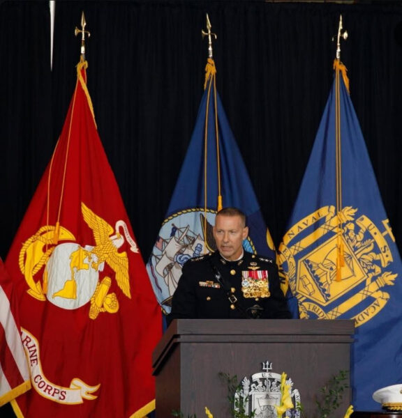 Naval Academy Use of Flag Spreaders is Permissible but WRONG finials
