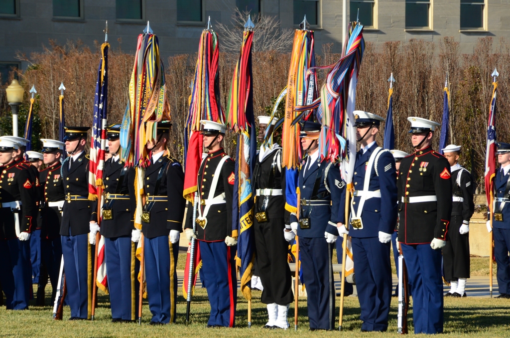 presentation of the colors flag ceremony