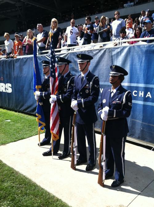 Color guard in wrong order