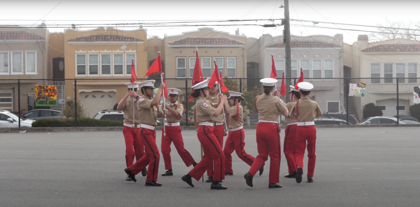 Lowell AJROTC Flag Drill Team