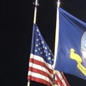 Flag Slipping Down Staff
