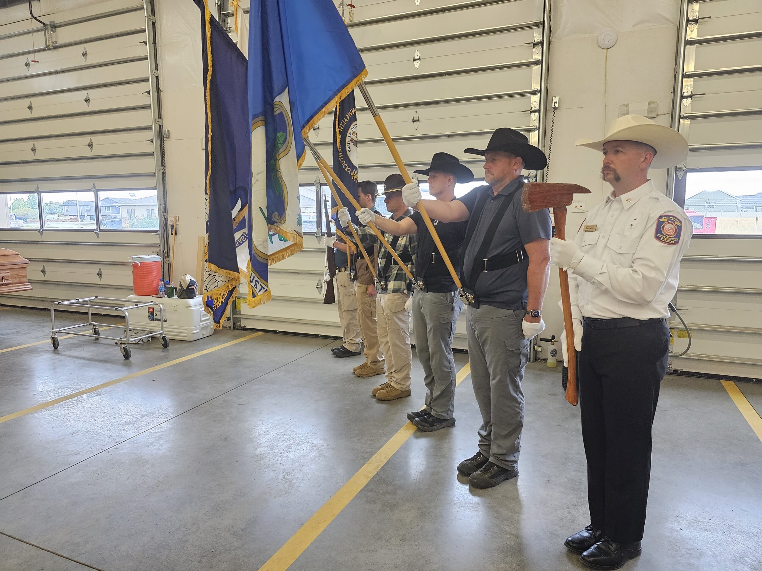 U.S. Marines with the Marine Corps color guard present colors during the  Marine Corps Worship Service at the Washington National Cathedral in  Washington, D.C., Nov. 15, 2015. The non-denominational church service was