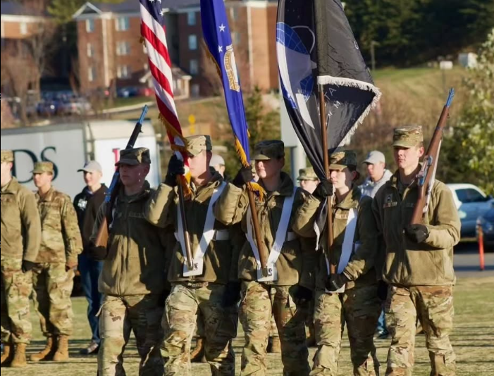 Liberty University’s AFROTC Detachment 890 color guard