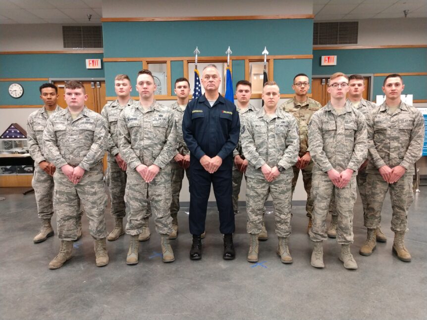 When the DrillMaster worked with the Whiteman AFB Honor Guard