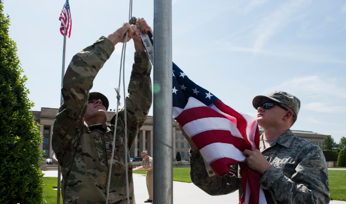 Flag Detail - Lowering