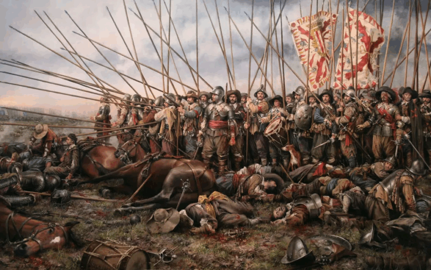 Batalla de Rocroi by Italian painter Augusto Ferrer-Dalmau