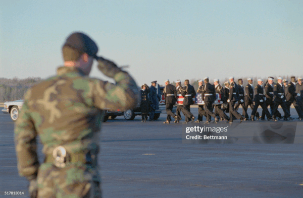 Navy Ceremonial Guard Carry Team at Dover 2016