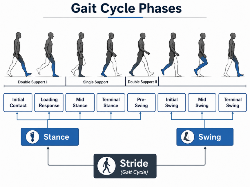 The Gait Cycle Phases and Points