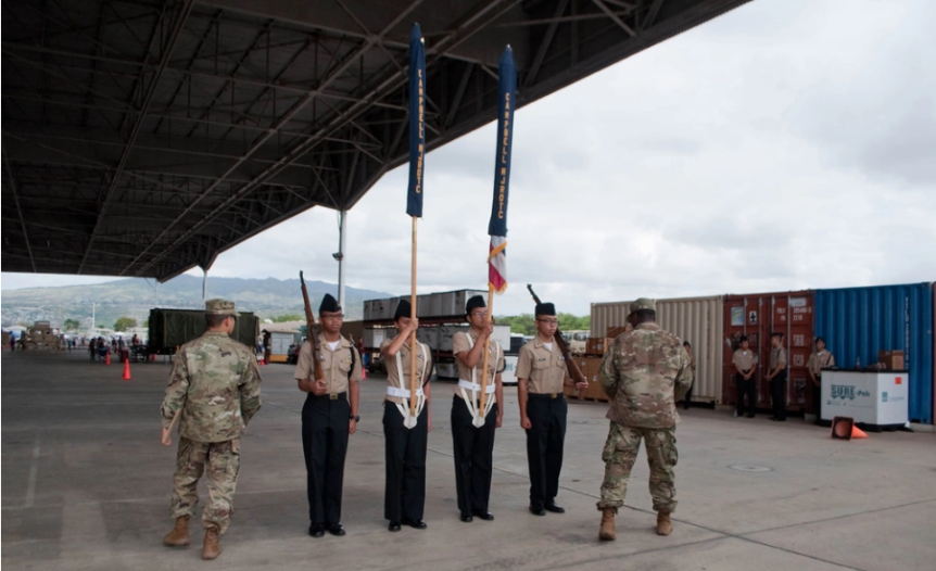 Judging JROTC Drill Meet